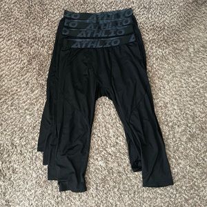 ATHLIO Compression 3/4 Leggings (lot of 4)